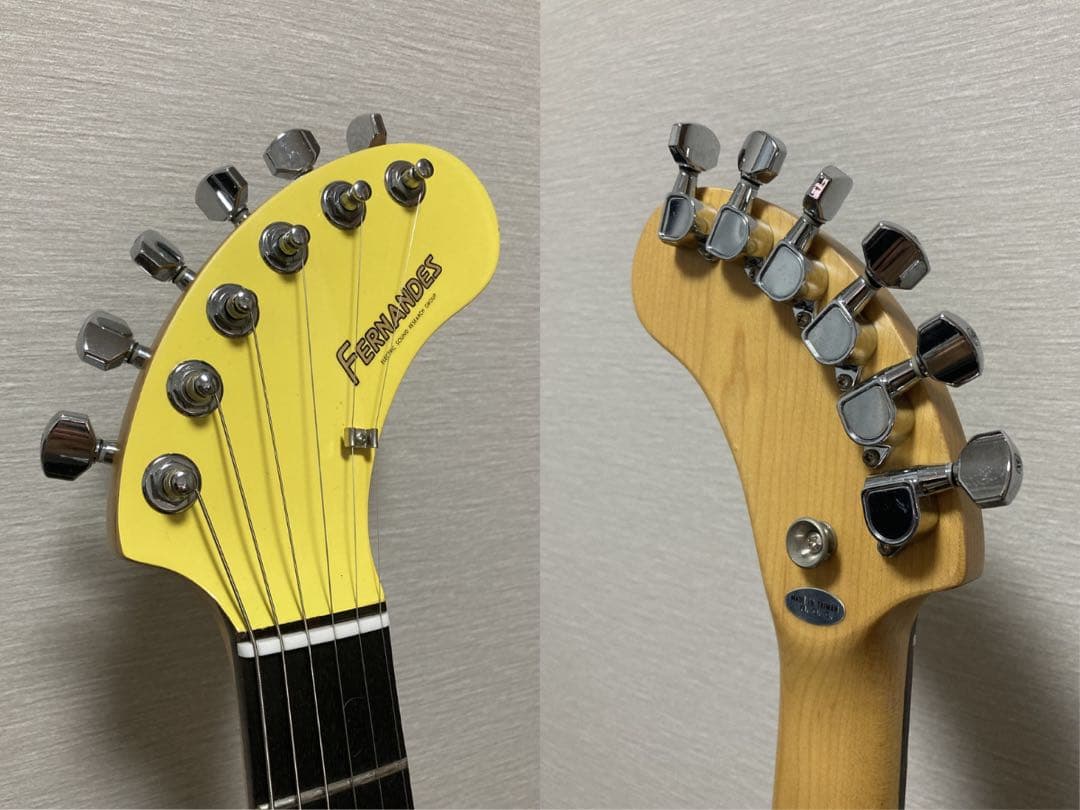 美品 FERNANDES ZO-3 黄色 イエロー USBアダプター付き 弦新品