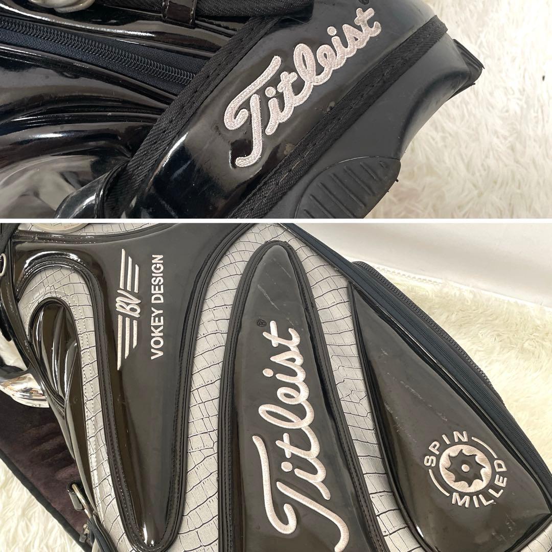 限定✨タイトリスト VOKEI DESIGN クロコ型押し 切替 キャディバッグ