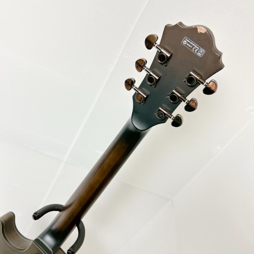 美品 Ibanez アイバニーズ セミアコ AGS83B アッシュグレー