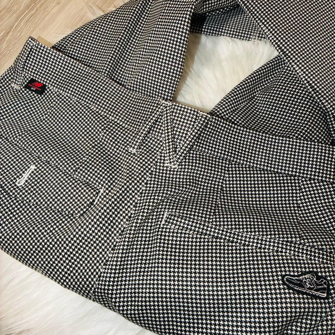 未使用級　ニューバランスゴルフ　千鳥柄　Nロゴ　ストレッチパンツ　4サイズ