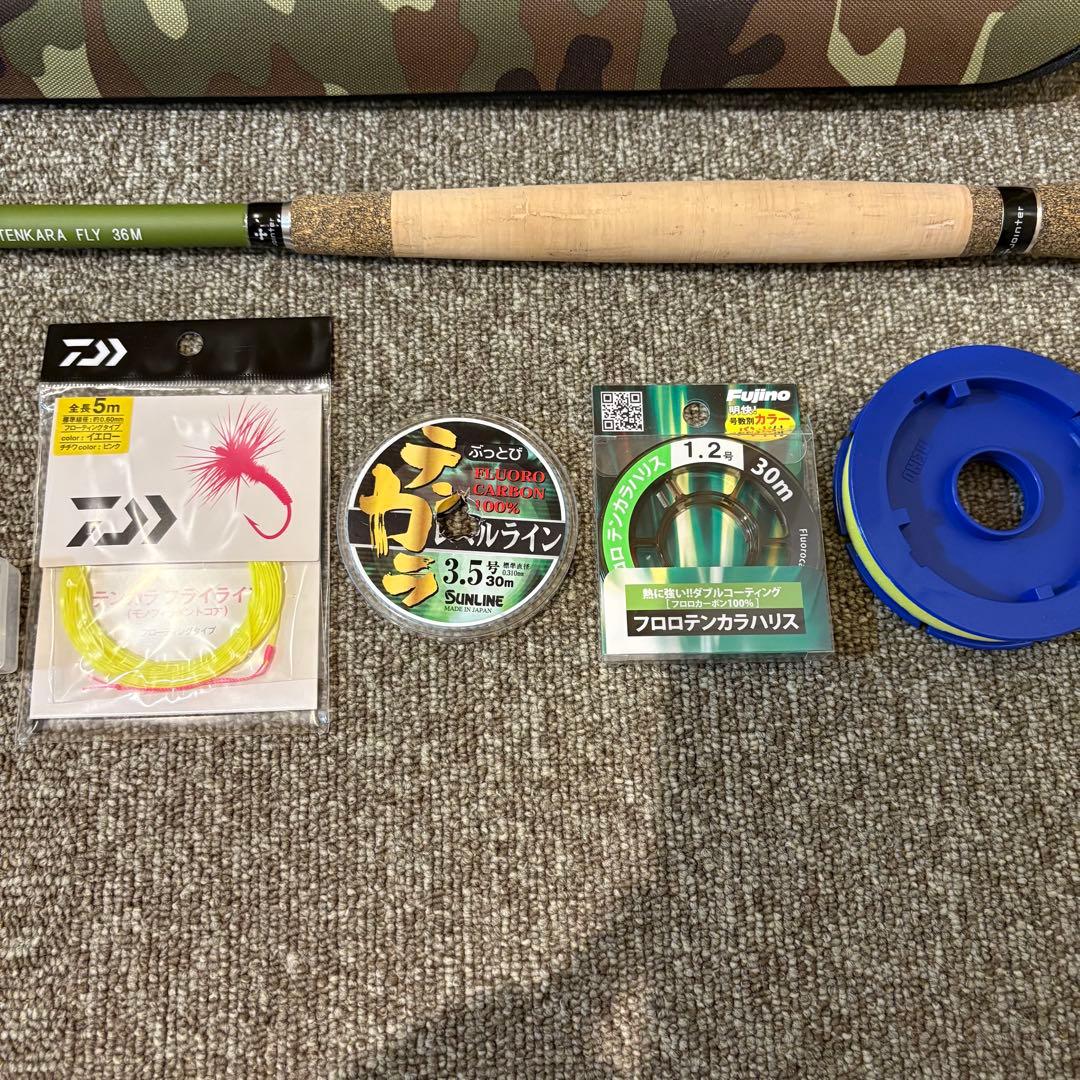 Jointer TenkaraFly36 テンカラ入門セット　ライン、毛鉤付き