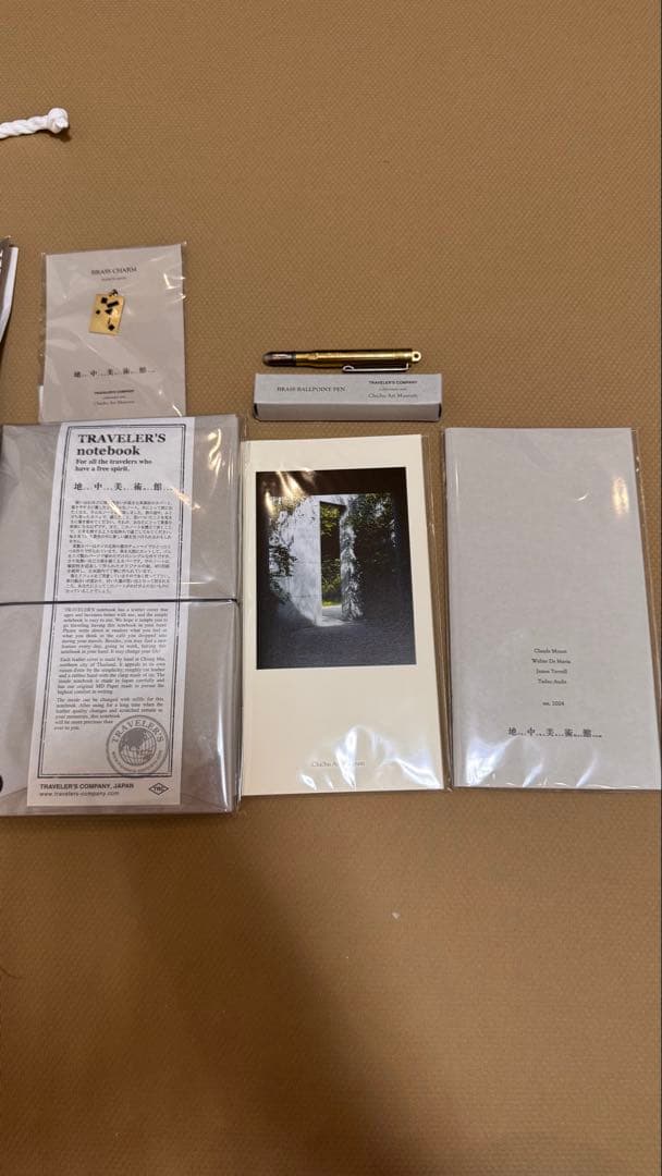 【地中美術館】 【限定】 トラベラーズノート リフィル チャーム コラボ