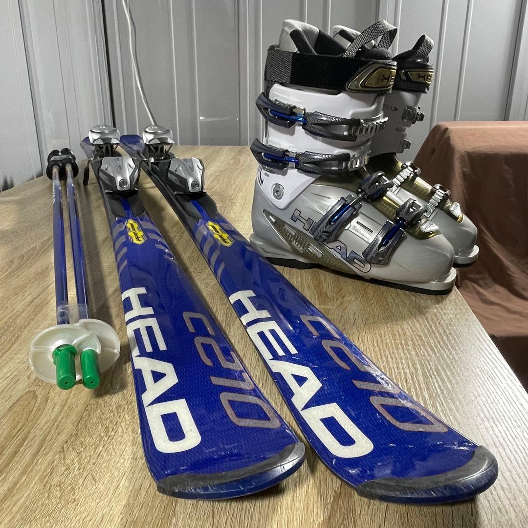 HEAD156cm 25/25.5cmストック付きスキーセット‼︎