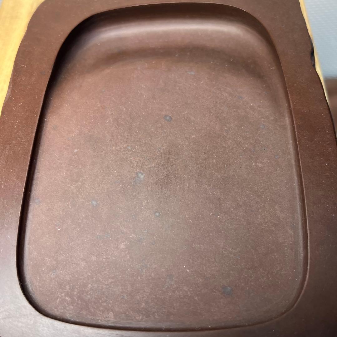 ⭕️赤間硯　野面硯　名工　堀尾卓司　新品美品　宝物　玉弘堂　女性好み作品　美しい