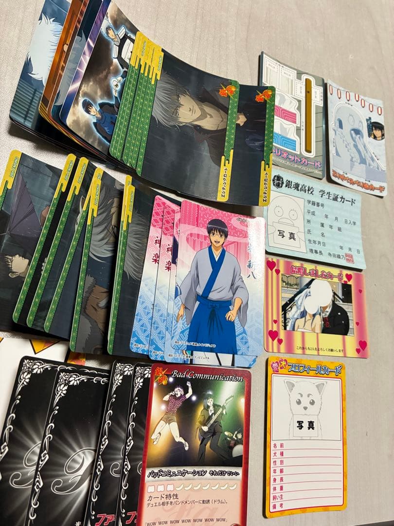 銀魂 クリアカード ウエハース ステッカー カードダス まとめ売り 417枚