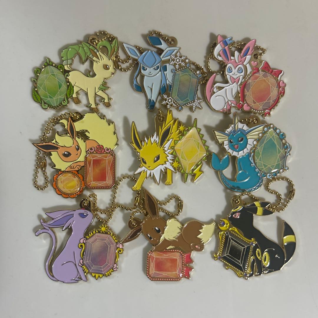 一番くじ ブイズ イーブイ＆クリスタルドロップス メタルチャーム コンプセット