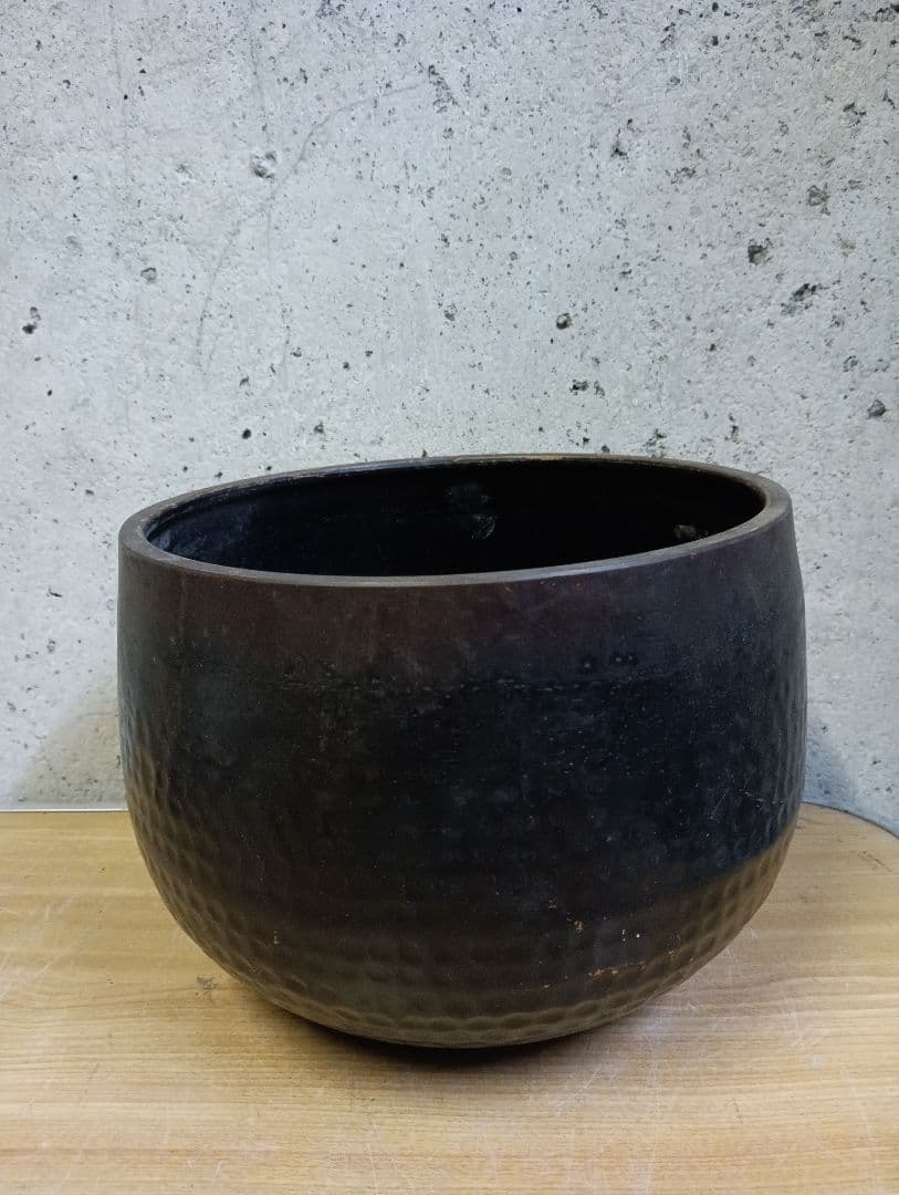 蔵出し 特大おりん ビンテージ 仏具 寺院 槌目紋様 古道具