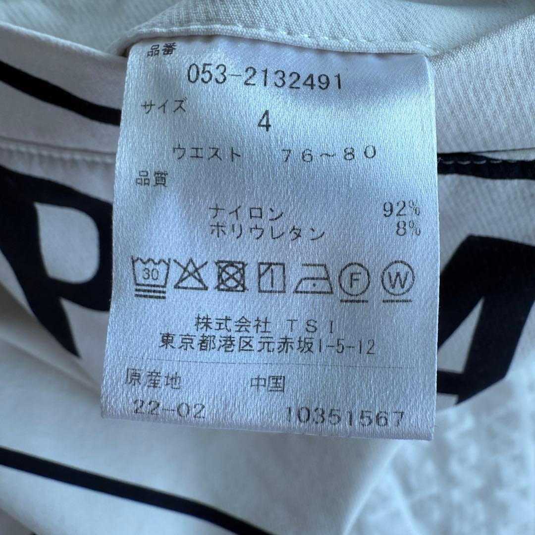 美品　パーリーゲイツ　ハーフパンツ　短パン　白　ホワイト　4 M〜L相当　ゴルフ