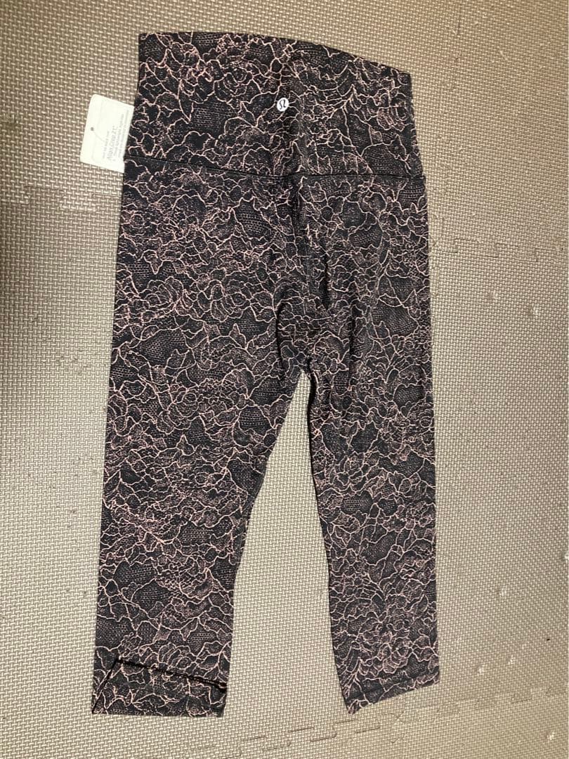 【レア】ルルレモン　新品タグ付　ローズ　 align crop 21レギンス 6