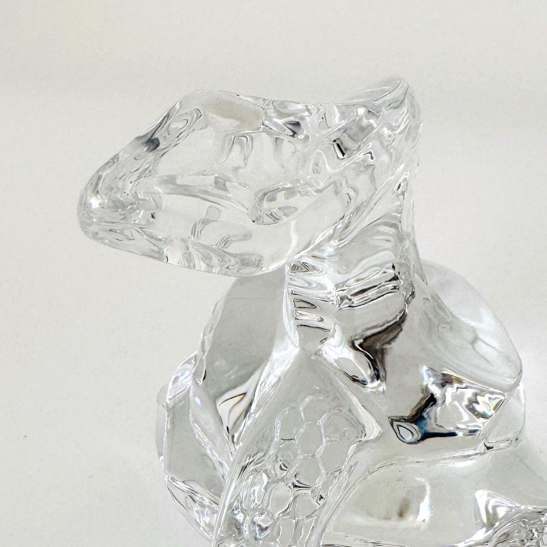 【バカラ】動物 ヘビ 蛇 置物 インテリア★美品★幸運