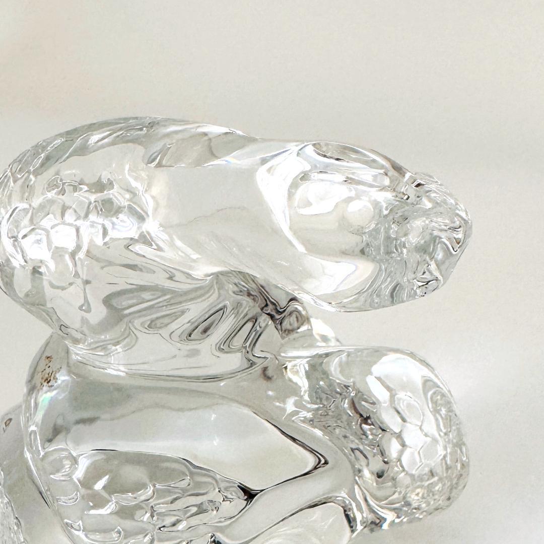 【バカラ】動物 ヘビ 蛇 置物 インテリア★美品★幸運