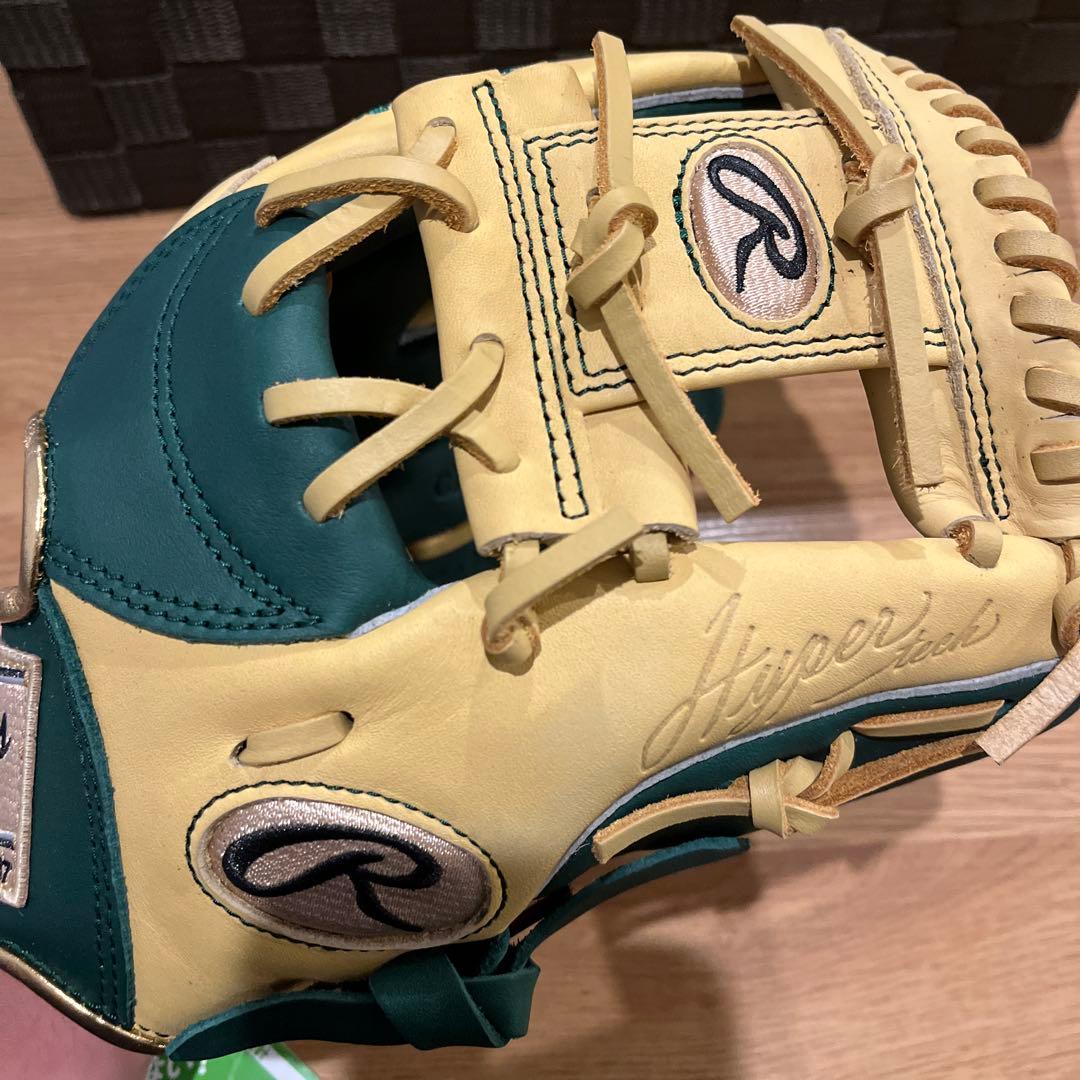 新品値下げ中軟式少年用ローリングスJr.ハイパーテック ダークグリーン/キャメル