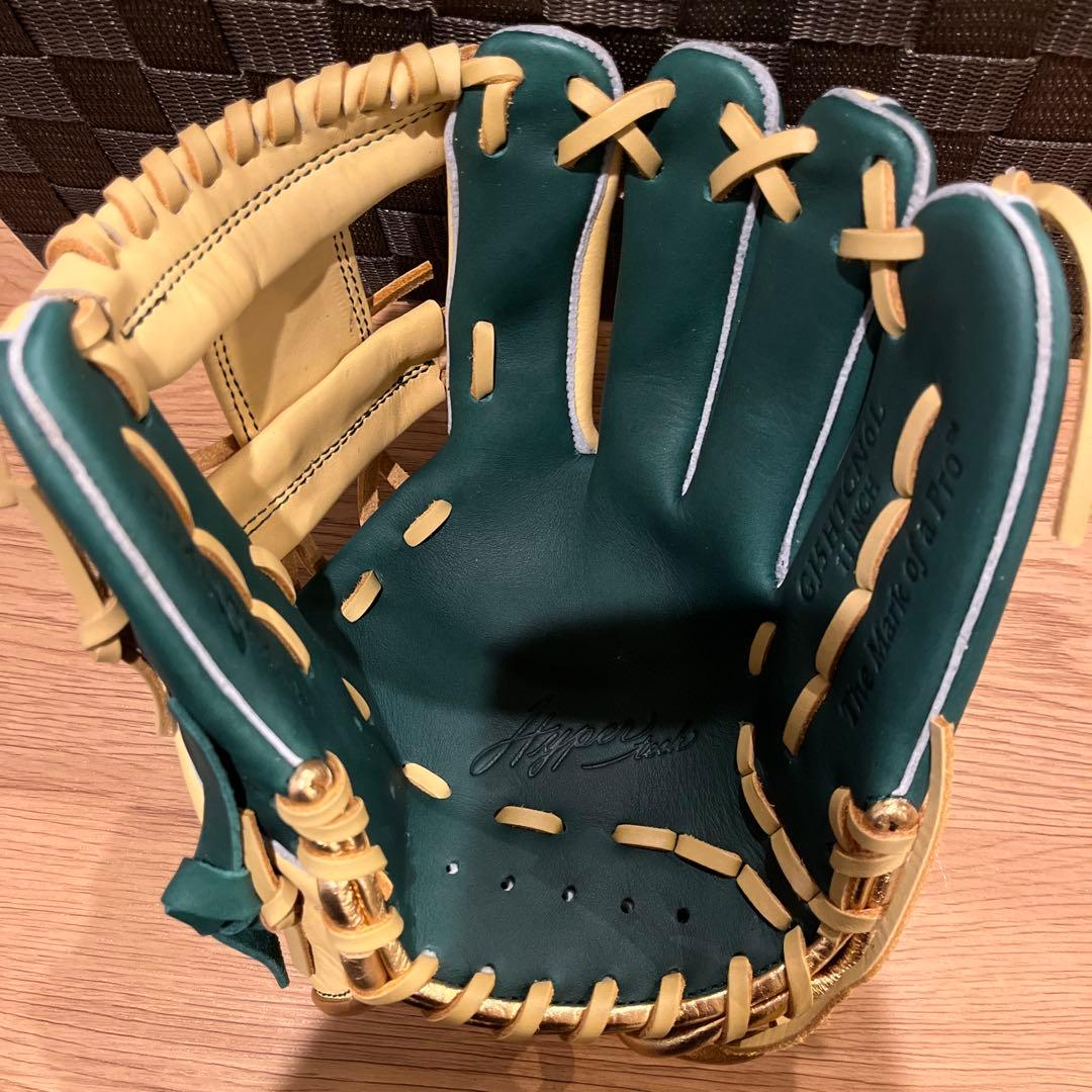 新品値下げ中軟式少年用ローリングスJr.ハイパーテック ダークグリーン/キャメル