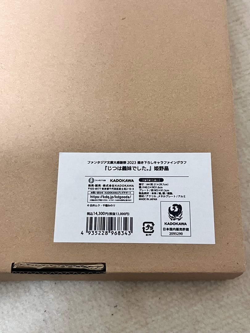 千種みのり 描き下ろしキャラファイングラフ『じつは義妹でした。』姫野晶