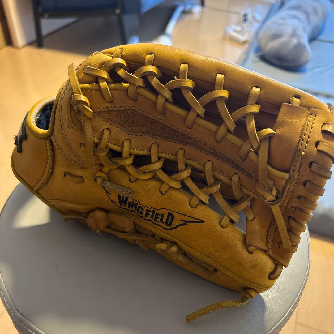 SSKWingField イエロー 軟式外野用グローブ