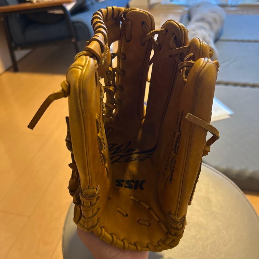 SSKWingField イエロー 軟式外野用グローブ