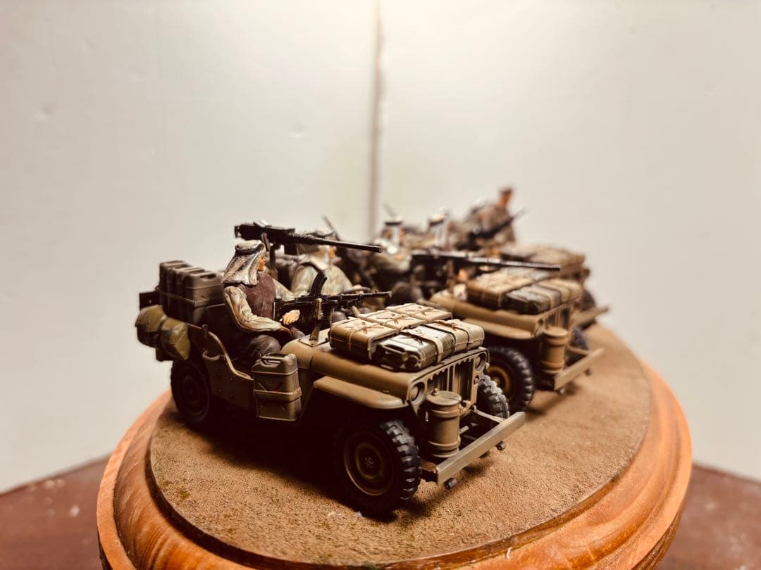 1/35 イギリス軍デビットスターリング中佐率いるSASジープ チーム