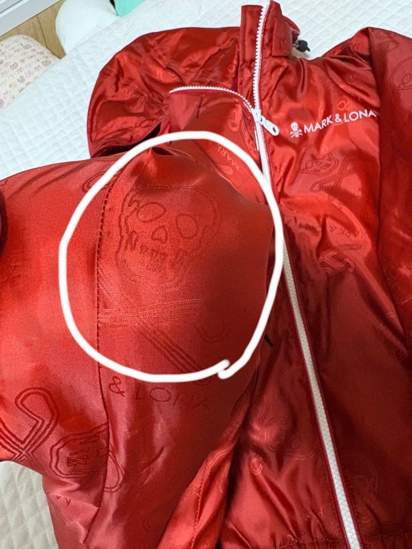 最終価格　マークアンドロナ　★正規品★ ブルゾン　赤　36 Sサイズ　スカル