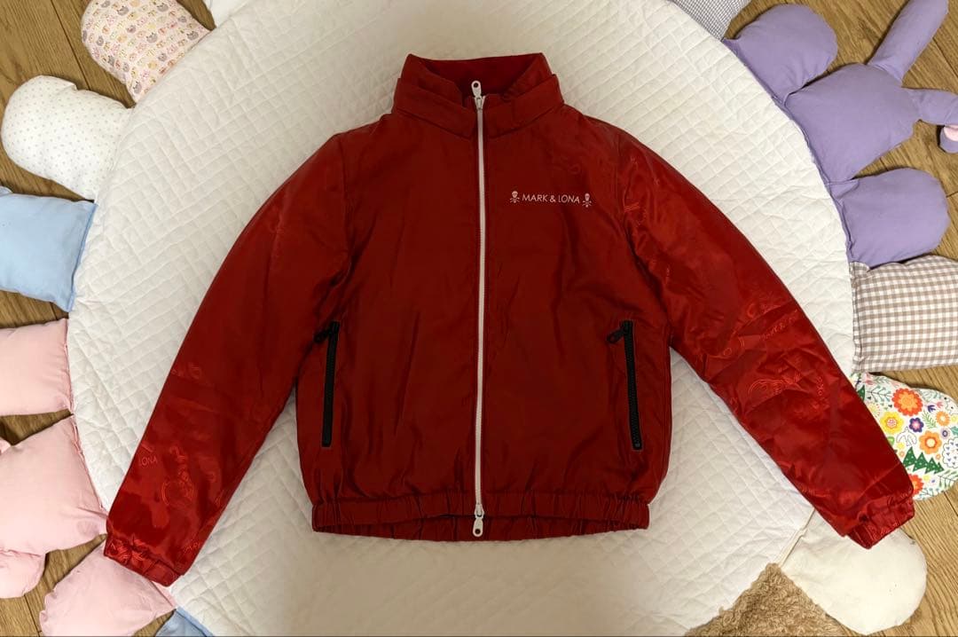 最終価格　マークアンドロナ　★正規品★ ブルゾン　赤　36 Sサイズ　スカル