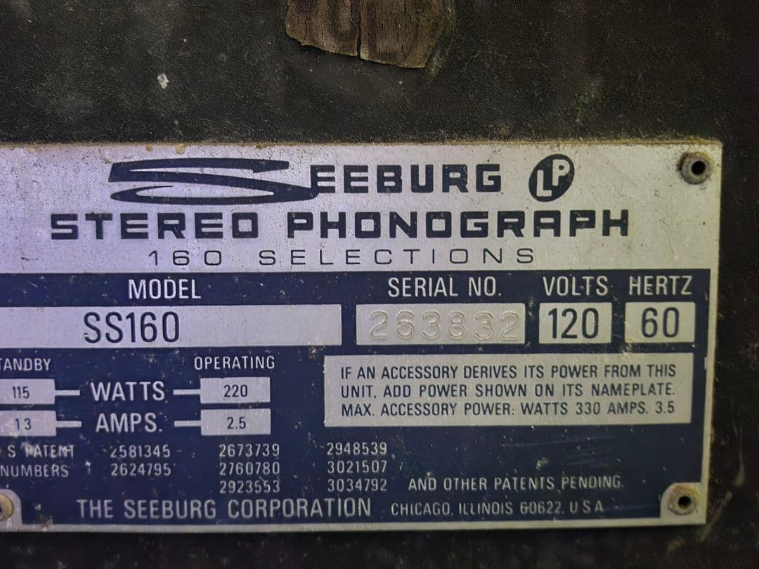 Seeburg Stereo Showcase 音楽再生機能付き