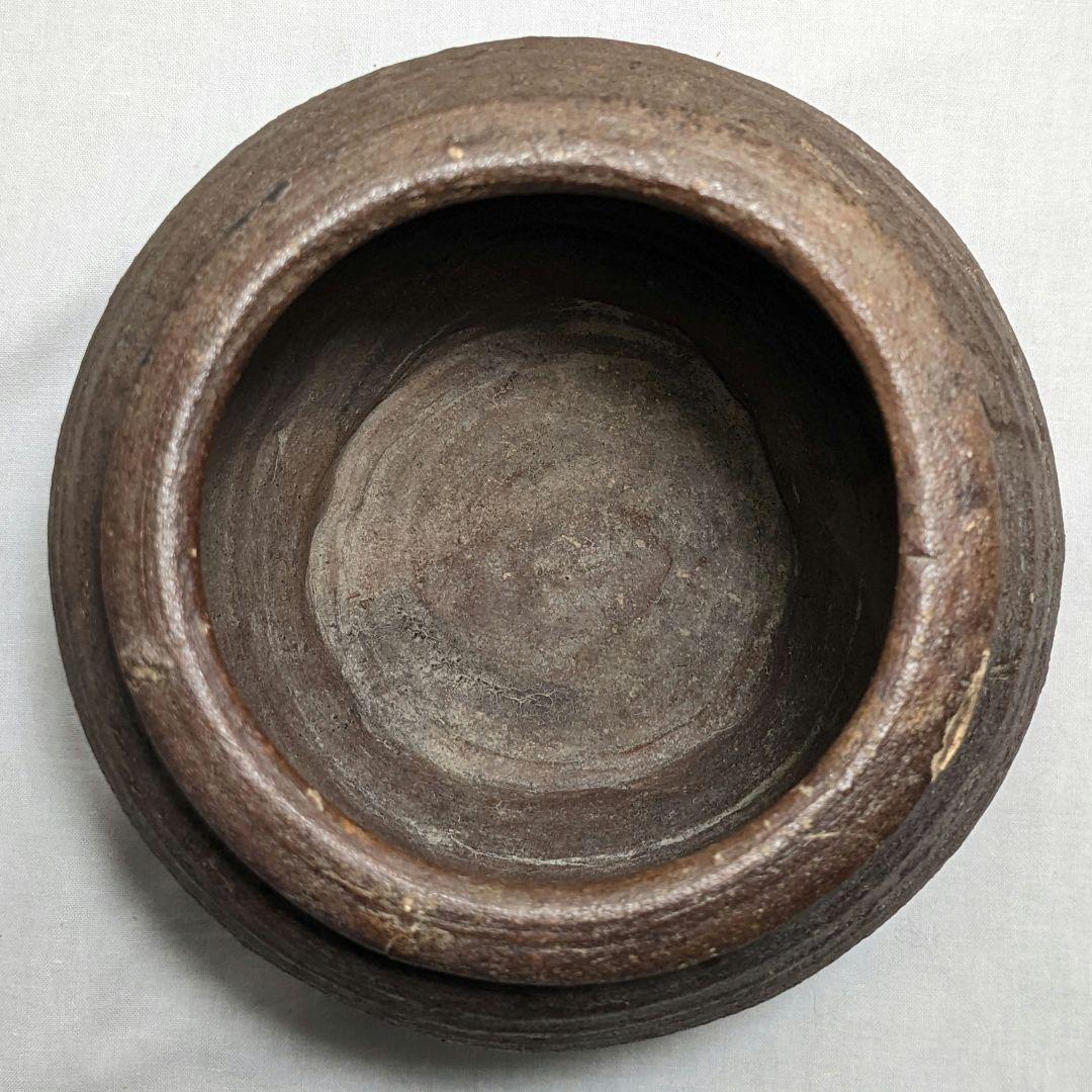 江戸中期 古越前 壺 越前焼 壷 置物 骨董品 種壺 コレクション アンティーク