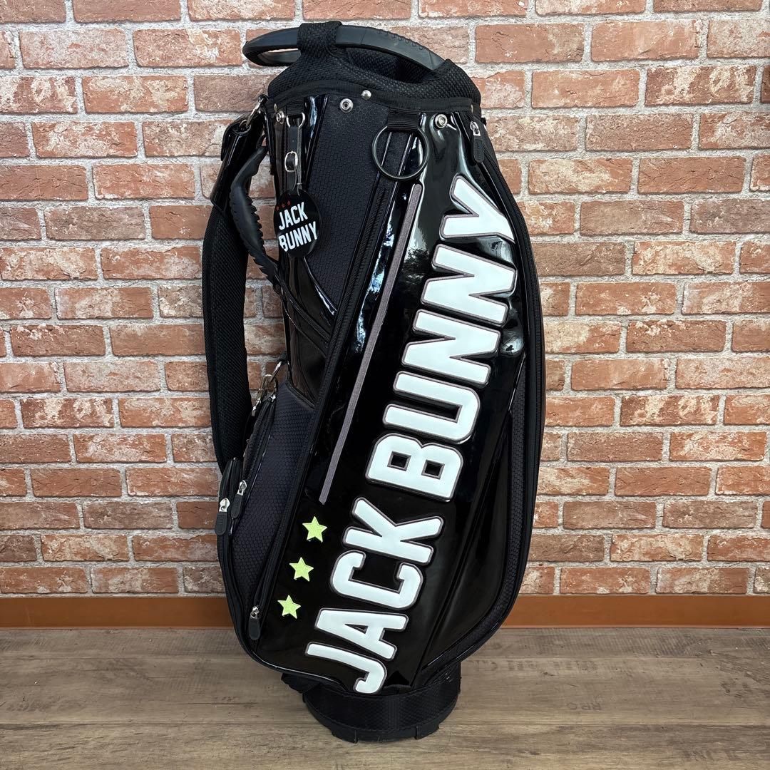 ‼️ジャックバニー エナメル キャディバッグ ブラック ‼️