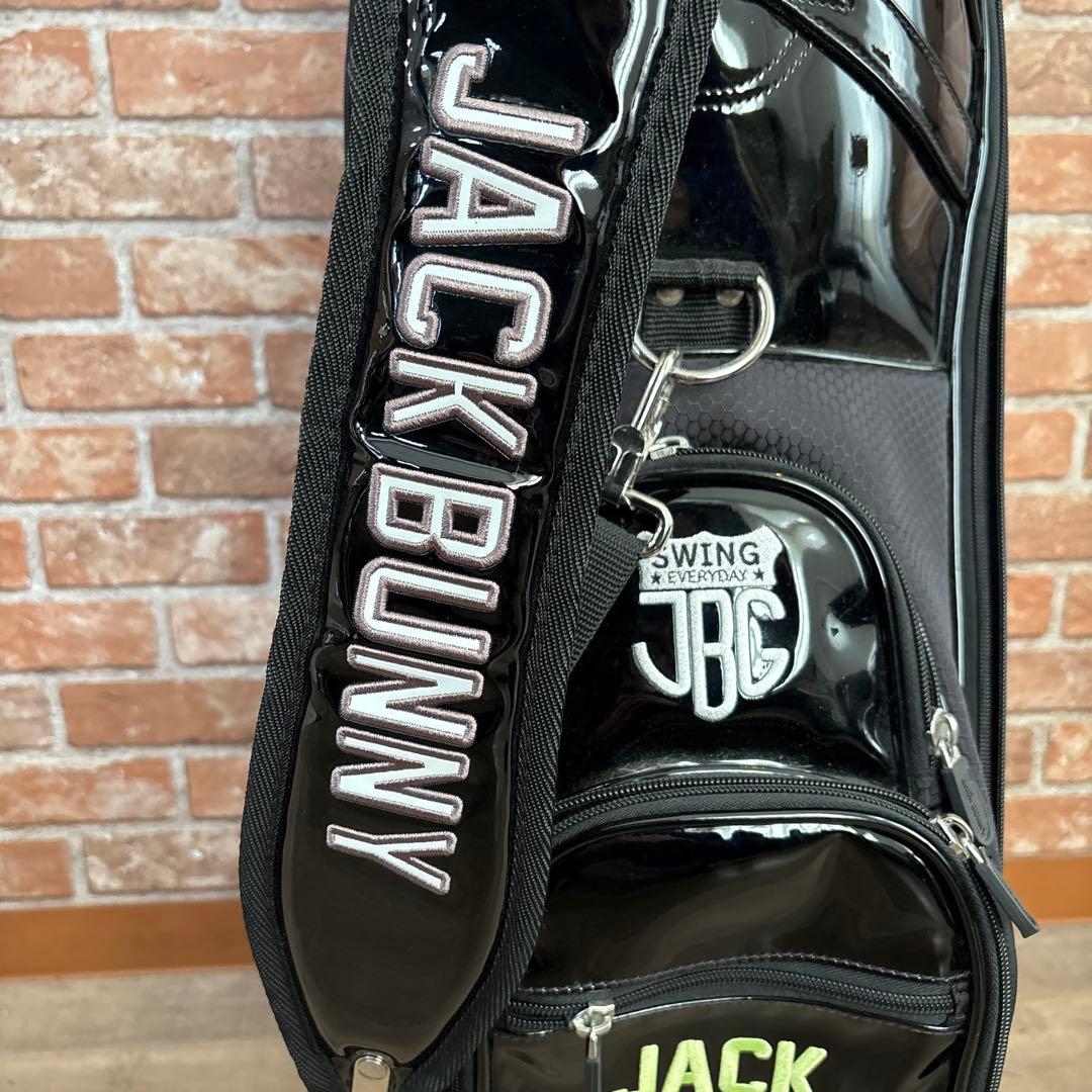 ‼️ジャックバニー エナメル キャディバッグ ブラック ‼️