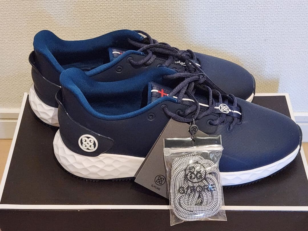 G/FORE ジーフォア ネイビー ゴルフシューズ 替紐付　新品　27,5センチ