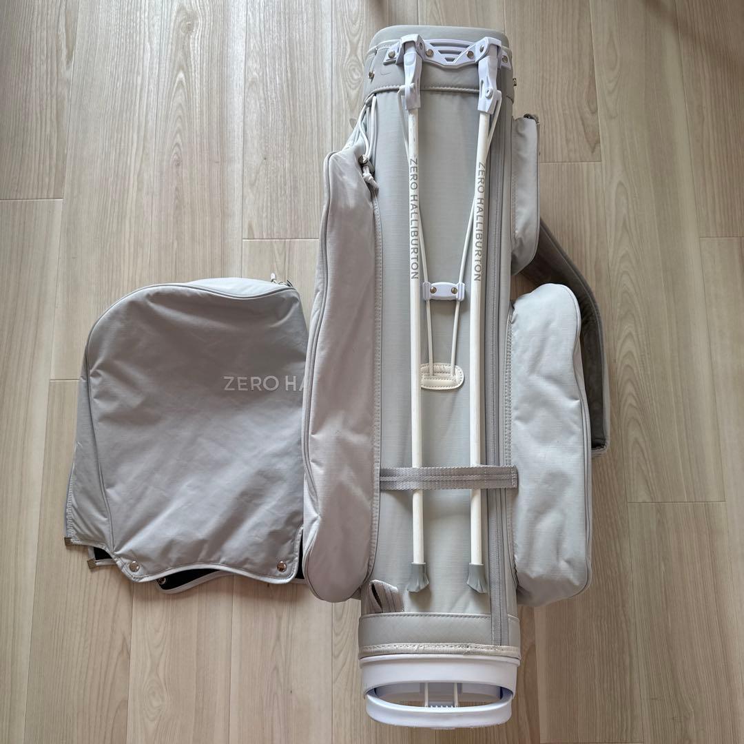 ゼロハリバートン　キャディバッグ　スタンド式　軽量　グレー