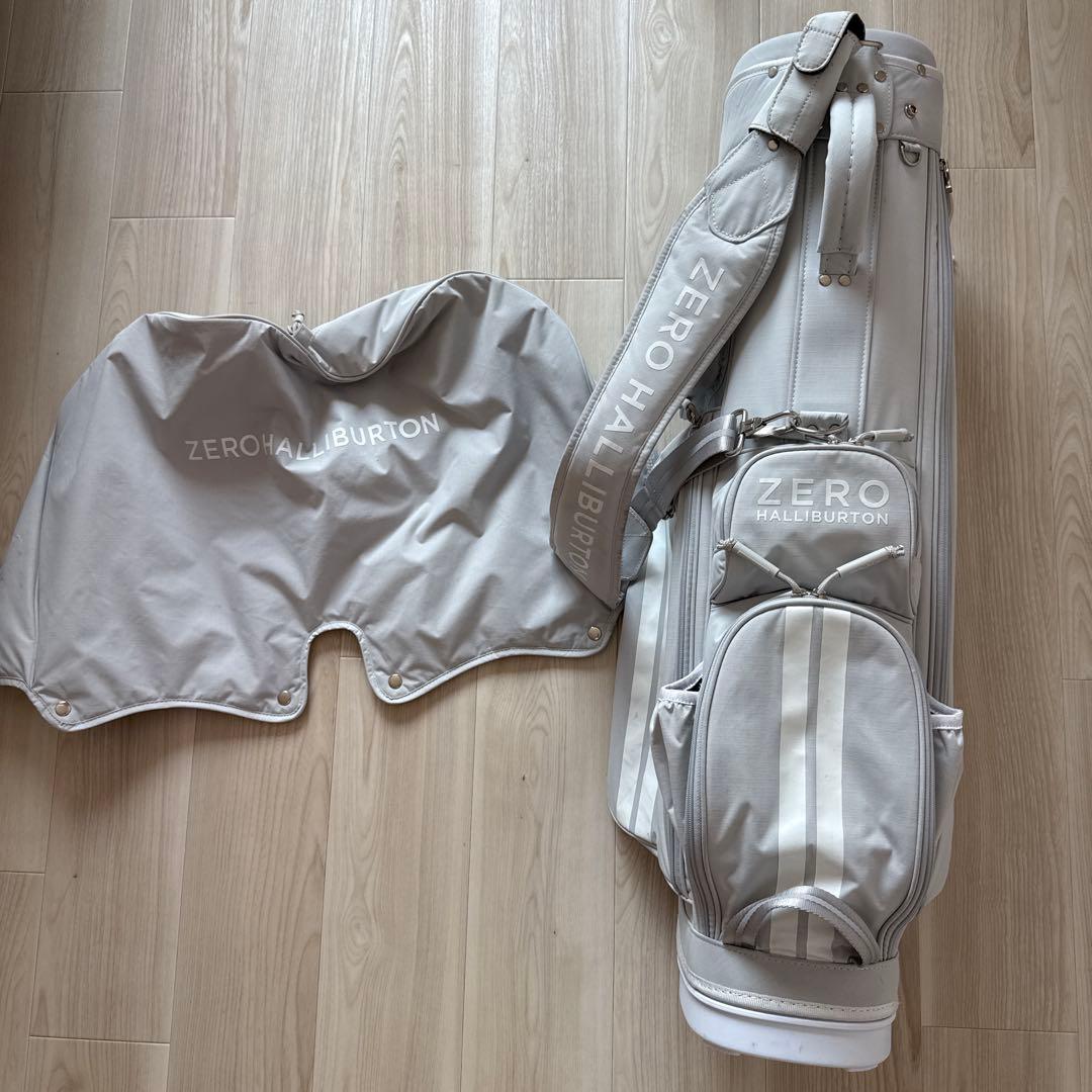 ゼロハリバートン　キャディバッグ　スタンド式　軽量　グレー