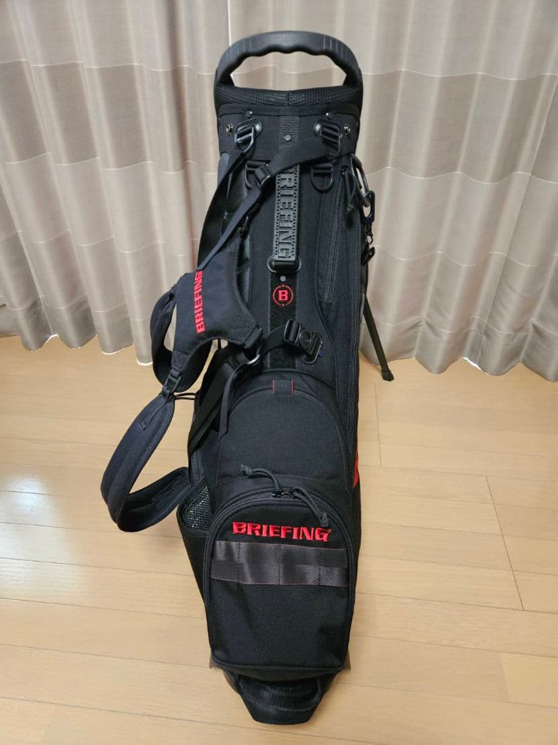 美品 ブリーフィングキャディバッグ CR4 #02 ブラック Bシリーズセット