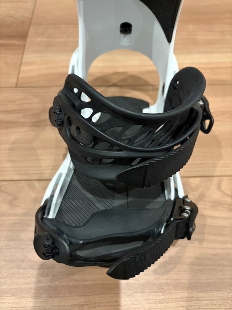 LINK E-LINK スノーボードビンディング ホワイト/ブラック