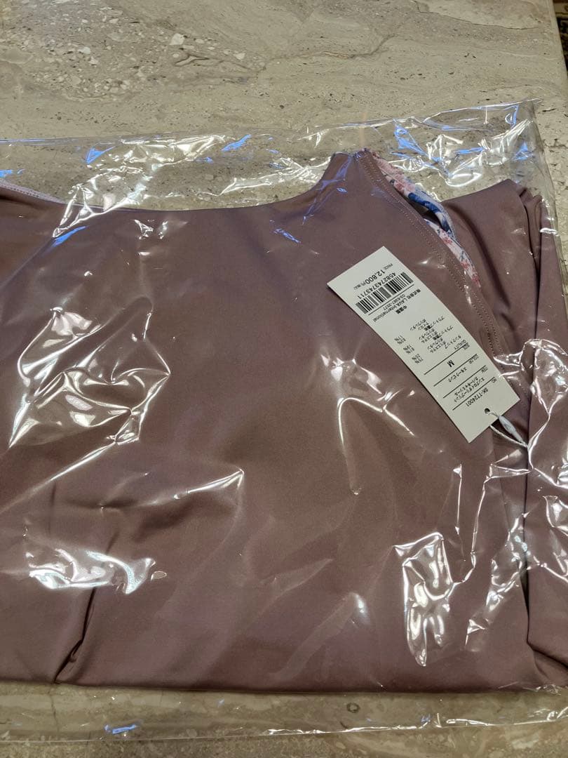 SUKALA エンブロイダリープリントカバーキャミソール　スモークピンク M