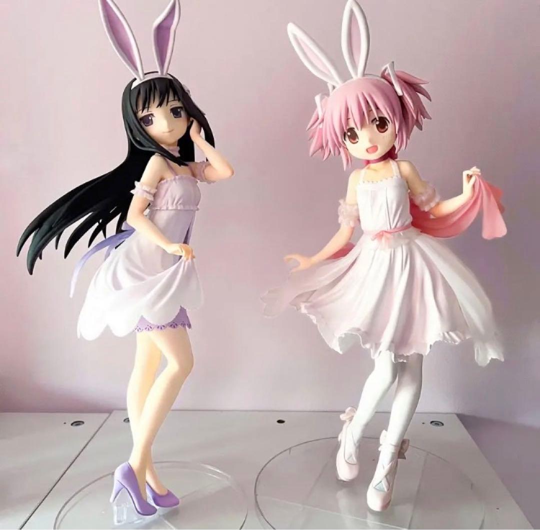 箱無し 魔法少女まどか☆マギカ フィギュア うさみみ 暁美ほむら 鹿目まどか