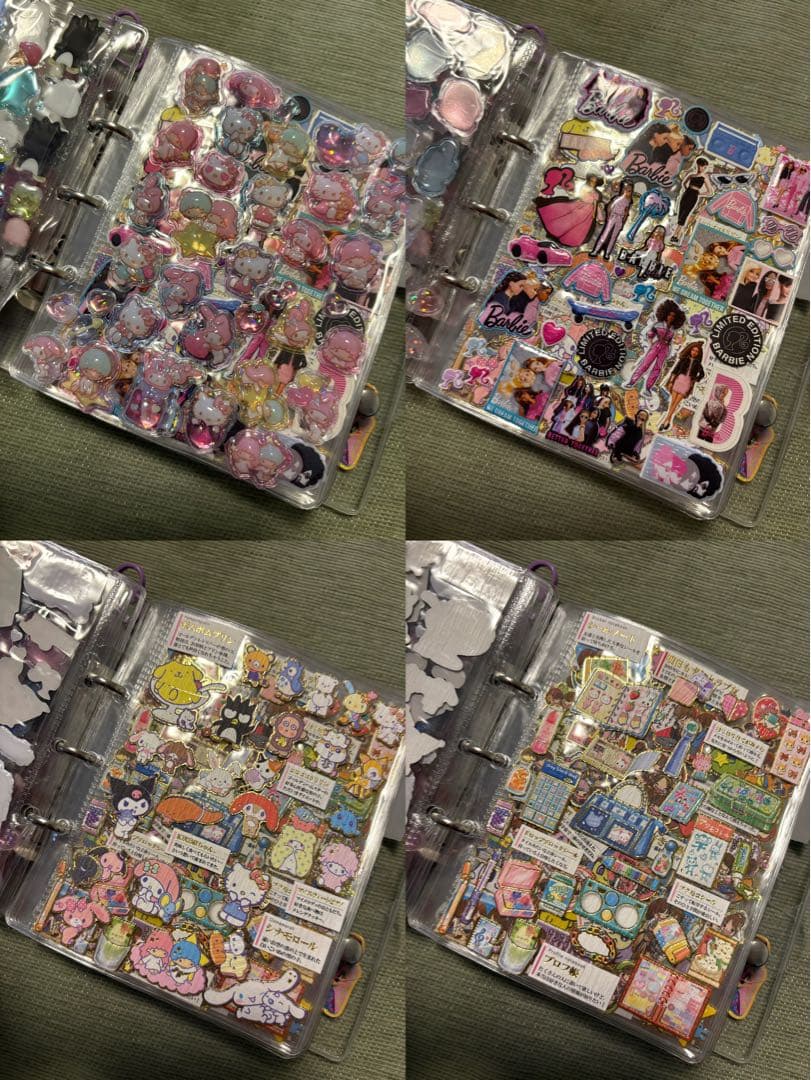 シール帳完成品　3冊セット　ボンボンシール　平成　サンリオ　ディズニー　正規品