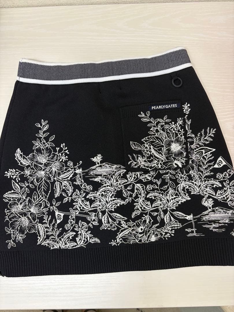 PEARLY GATES ネイビー セーター・スカートセット