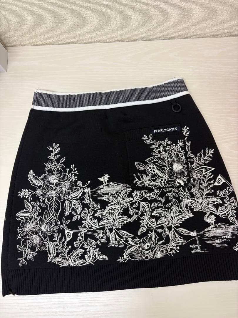 PEARLY GATES ネイビー セーター・スカートセット