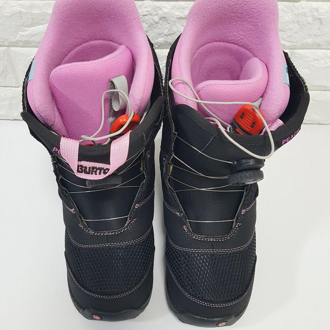 極美品 バートン レディース スノーボードブーツ PEACH BOA 黒 24