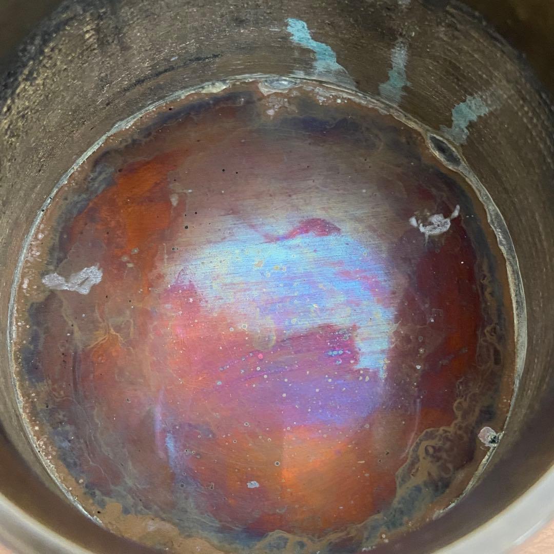 御玄猪 唐銅 池坊　ボール箱入　華道具　花器　花瓶　生け花