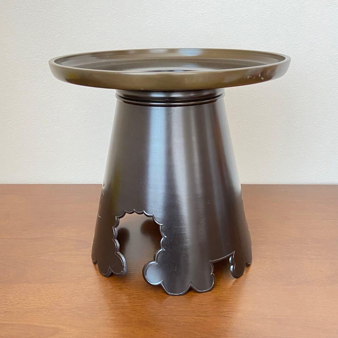 御玄猪 唐銅 池坊　ボール箱入　華道具　花器　花瓶　生け花