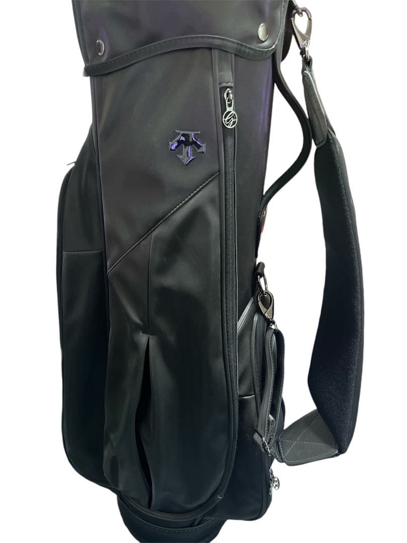 ⚠️取引中⚠️！！！専用！！！DESCENTE ゴルフバッグ 黒 合成皮革