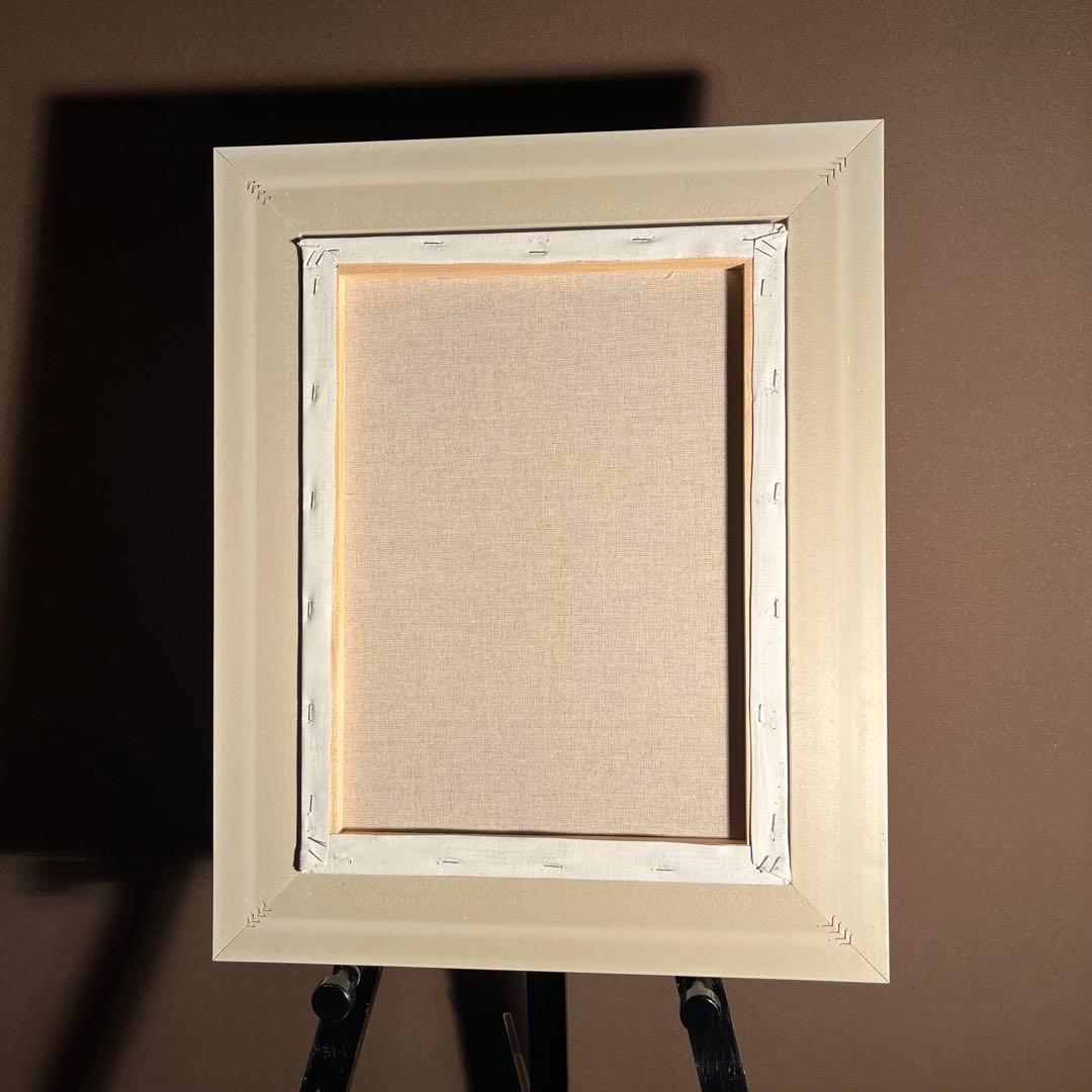 ★秀作★手書き油絵 クロード・モネ ヴェトゥイユの画家の庭 額付 絵画 油彩画