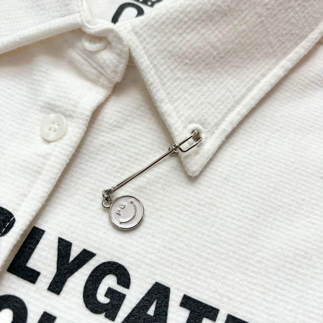 PEARLY GATES 韓国パーリーゲイツ 長袖シャツ ロゴチャーム 刺繍 0
