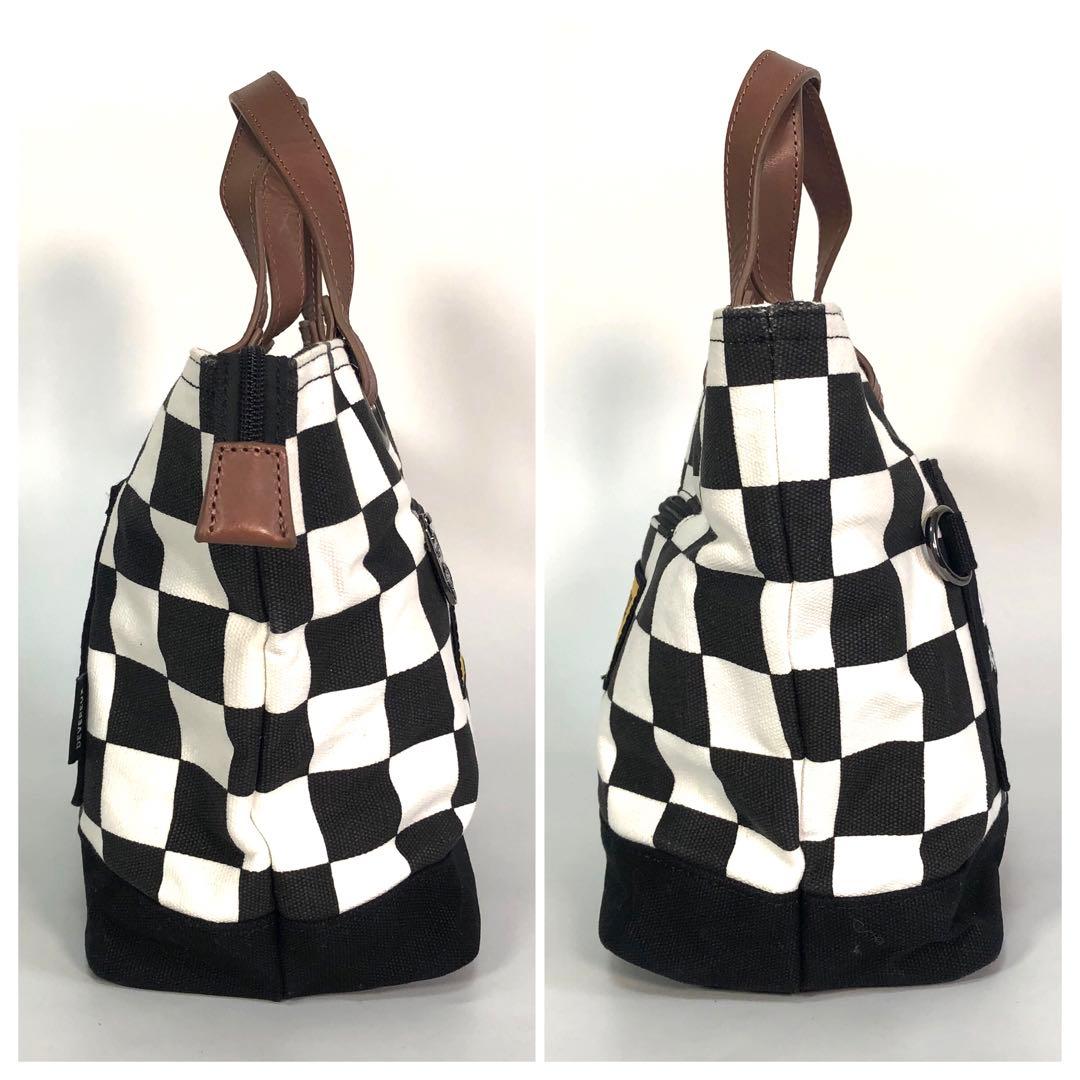 デヴァローゴルフ カートバッグ フラッグ柄 キャンバス