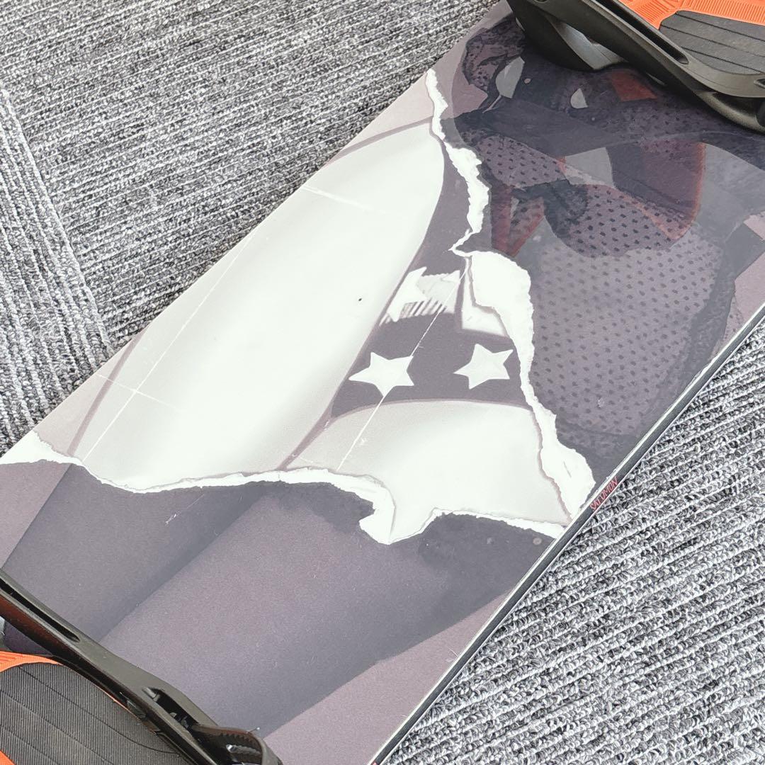 83美品❗️超豪華❗️サロモン メンズスノーボードセット★スノボ154cm+ビン付