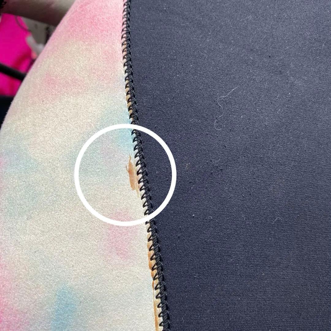 ロキシー　ウェットスーツ　ジャーフル　黒×マーブルピンク　3ミリ　Mサイズ