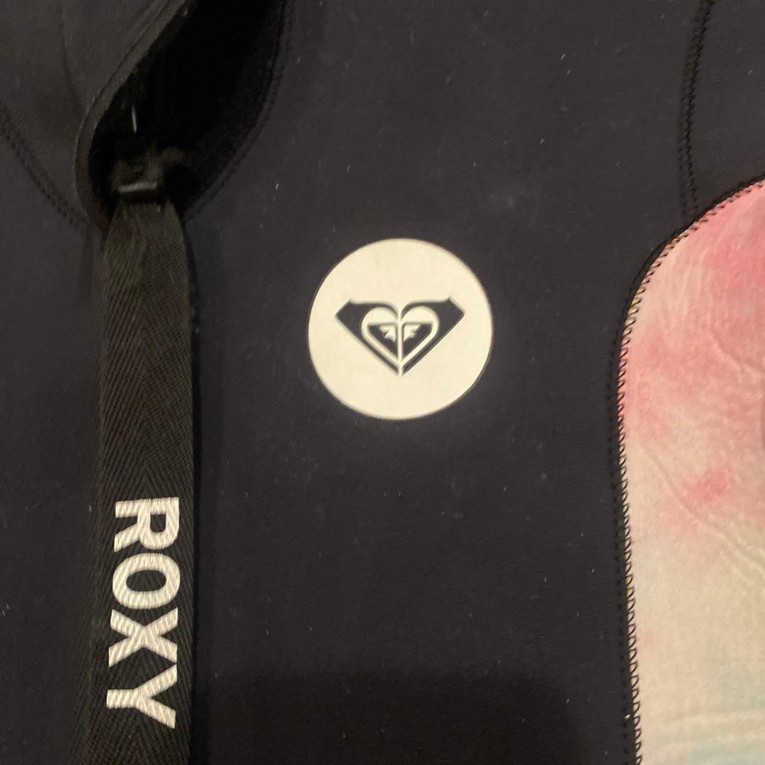 ロキシー　ウェットスーツ　ジャーフル　黒×マーブルピンク　3ミリ　Mサイズ