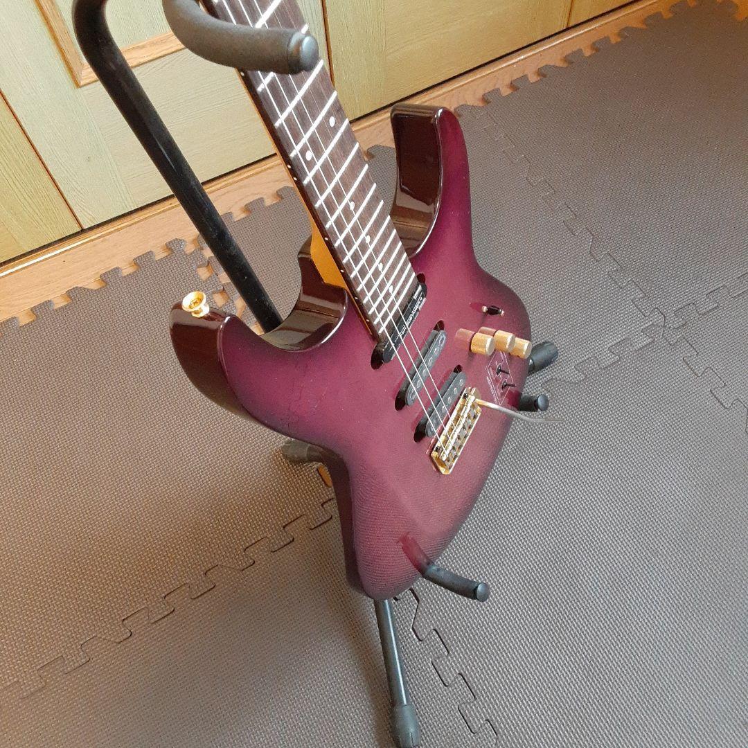 FERNANDES エレキ　サスティナー 付きギターパープル　ゴトーペグ