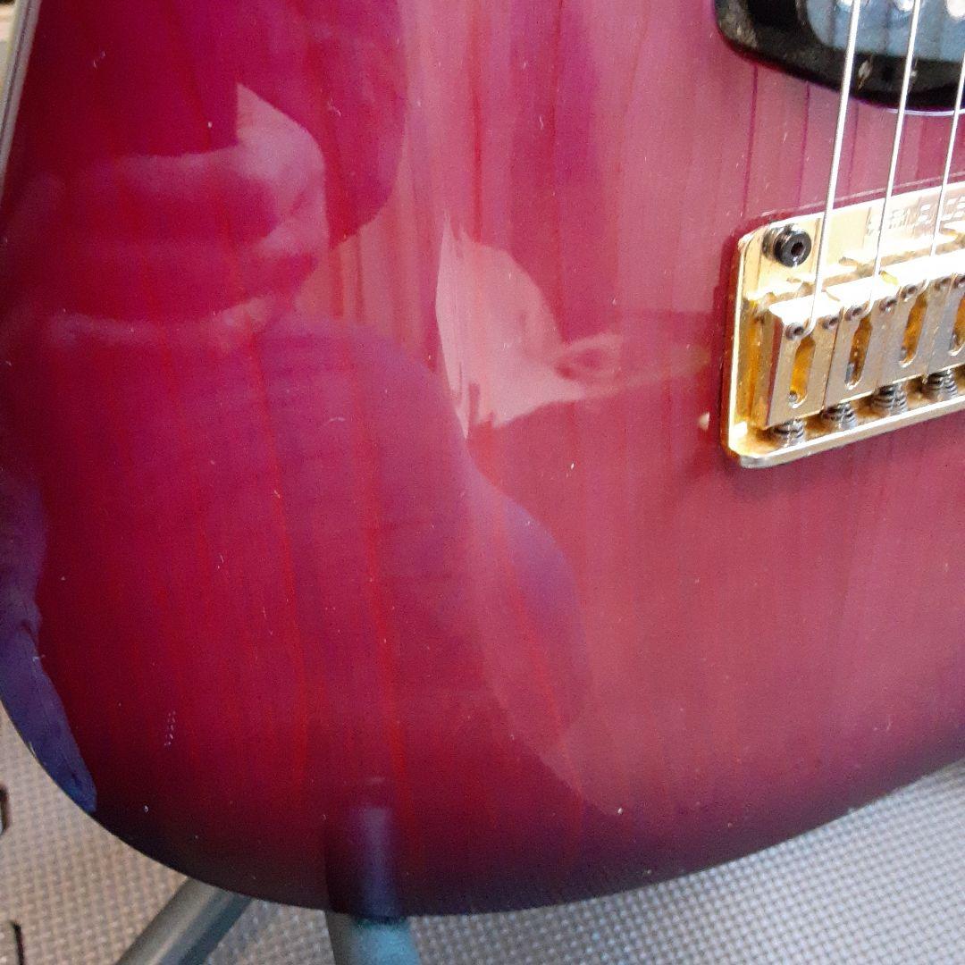 FERNANDES エレキ　サスティナー 付きギターパープル　ゴトーペグ