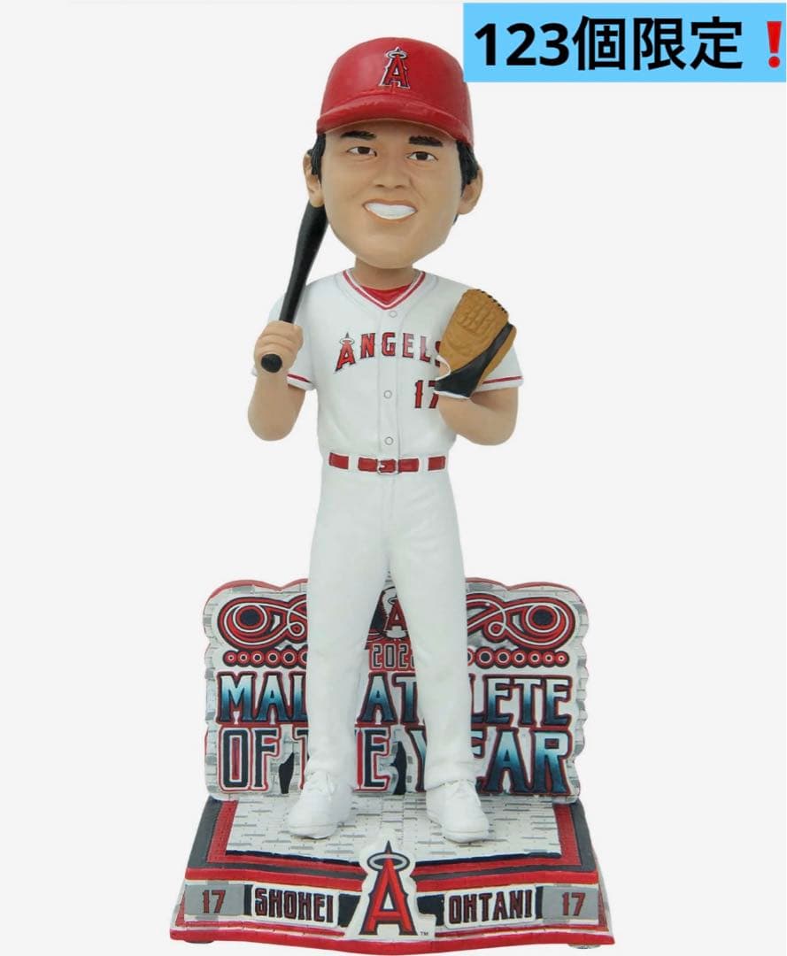 【大谷翔平】2023年間最優秀男子アスリート賞記念 ボブルヘッド 123個限定‼️